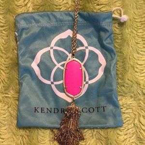Kendra Scott Hot Pink Rayne necklace